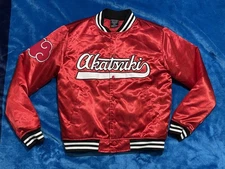 Men’s Naruto Akatsuki Satin Bomber Jacket Box Lunch Size Small