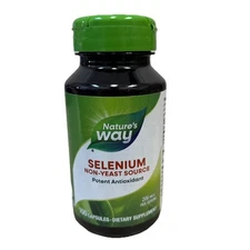 Nature's Way Selenium 200mcg 100 caps EXP 09/2027