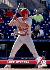 2017 Palm Beach Cardinals Grandstand 10 Luke Dykstra Bryn Mawr Pennsylvania Card