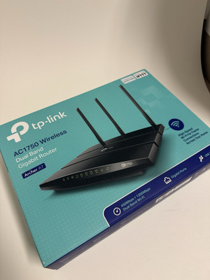 TP-Link Archer A7 AC1750 Wireless Router UsedBlack  Dual-Band, Gigabit, Open Box