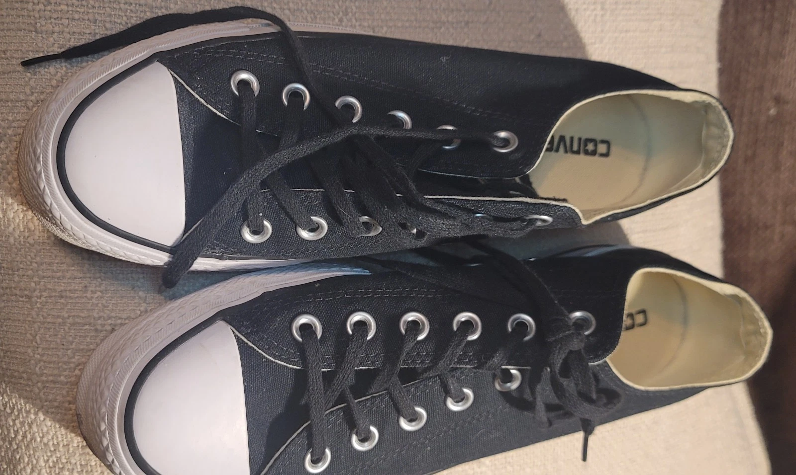 Scarpe da ginnastica Converse CTAS Lift OX donna 8 nere bianche classiche platform tela