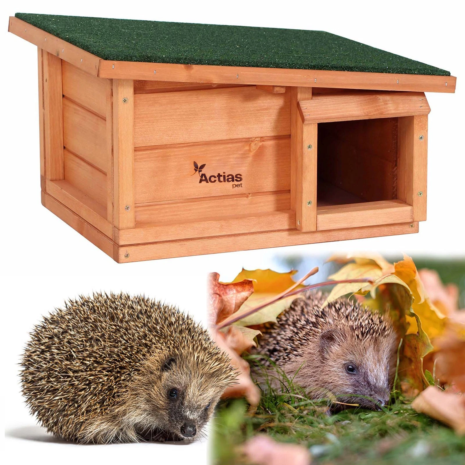 Wooden Hedgehog House Hibernation Shelter