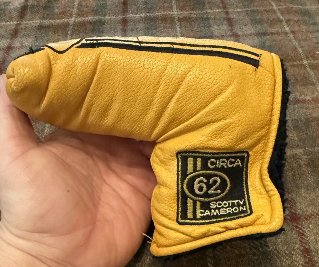 Scotty Cameron ラゲッジタグ イエロー Rare Scotty Cameron Circa 62 Yellow Putter Head Cover Blade | eBay