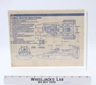 Cobra Water Moccasin 1984 ORIGINAL Instructions / Blueprints G.I. Joe Vehicle