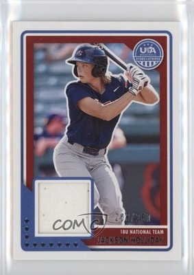 2023 Panini USA Baseball Stars & Stripes Material 208/250 Jackson Holliday o7m