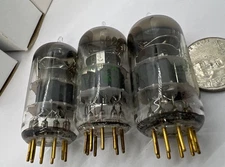 (3) Vintage Gold Pin Sylvania E88CC/6922 {} Getter Made in USA  Tested **used**