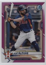 2021 Bowman Chrome Fuchsia Refractor 108/299 Jose Altuve #24 11b4