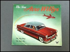 1952 Willys Vintage Car Sales Brochure Catalog - Aero Ace Wing