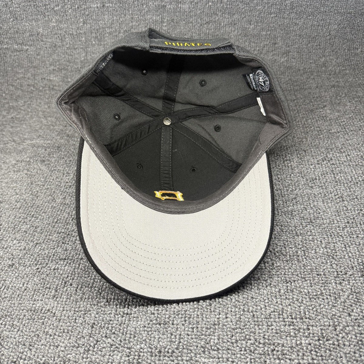 Pittsburgh Pirates '47 Brand MVP Hat Gray Black Adjustable MLB Baseball Cap New