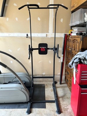 Power Tower Adjustable Height Pull Up & Dip Station Multi-Function Home Strength