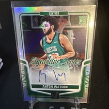 Anton Watson RC Auto 2024-25 Donruss Signature Series Celtics Rookie