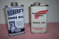 Red Wing & Huberd's Shoe Oil 8 Ounce Cans Full!