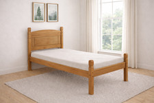 Corona Bed Frame 3ft Single Low End Bedroom Solid Pine by Mercers Furniture®