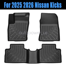 For 2025 2026 Nissan Kicks TPE All-Weather Front & Rear Floor Mats Liners Set