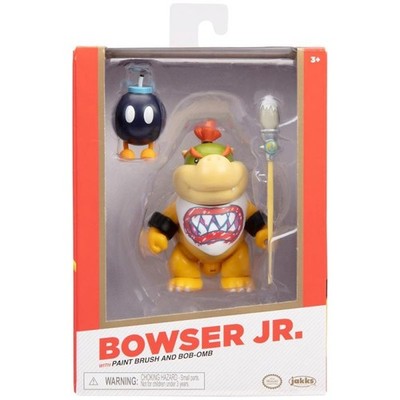 Nintendo Super Mario Figur Bowser Jr. w/ Paint brush in Sammlerbox 10 cm