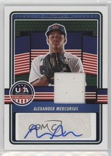 2023 Panini USA Baseball Stars & Stripes Materials Alexander Mercurius Auto 2s2