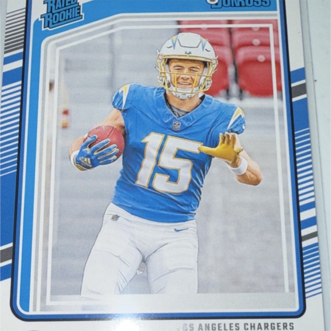 Panini 2024 Donruss Rated Rookie Ladd McConkey #328 Chargers Football