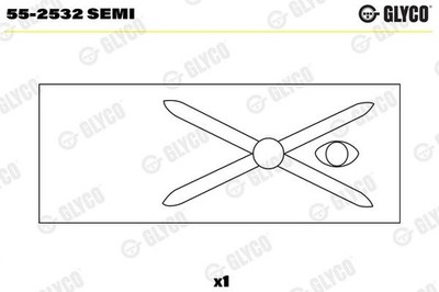 Small End Bushes, connecting rod GLYCO 55-2532 SEMI