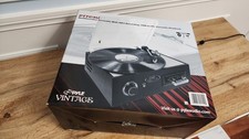 Record Pyle Vintage PTTC4U Turntable with MP3 Recording Cassette playback NIB
