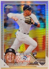 Oswald Peraza 2023 Topps Chrome Prism Refractor #132 RC Angels 