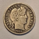 Nicer Low Mintage fine++ 1910 P Barber Liberty Dime
