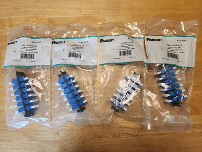 PANDUIT FAP12WBUDLCZ Fiber Adapter Panel 12 Duplex LC Singlemode - LOT of 4