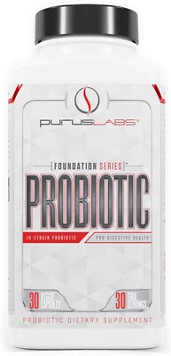 Purus Labs 10 Strain Probiotic: Digestive Health for Athletes, 50 BILLION CFUs