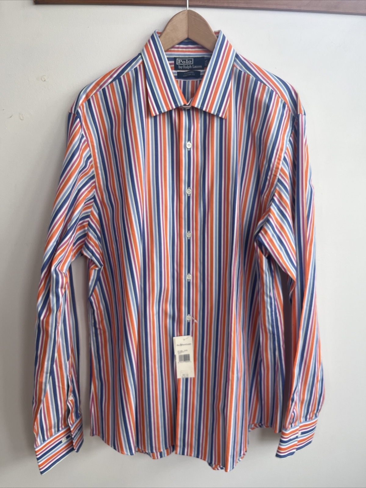 Vintage NWT Polo Ralph Lauren Men’s Button Shirt XL 90s Curham Fit Hong Kong