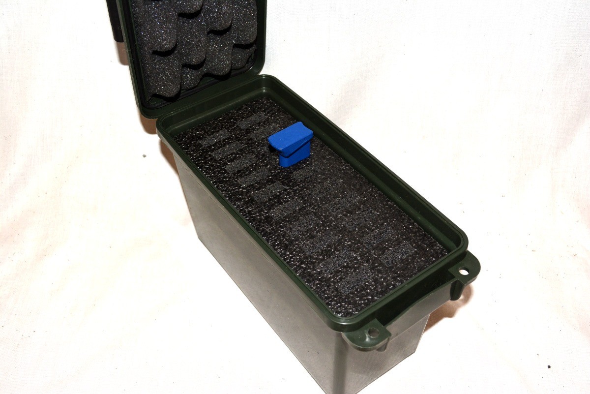 Precut foam for Plastic Cabelas Universal storage box fit 20 .22 22