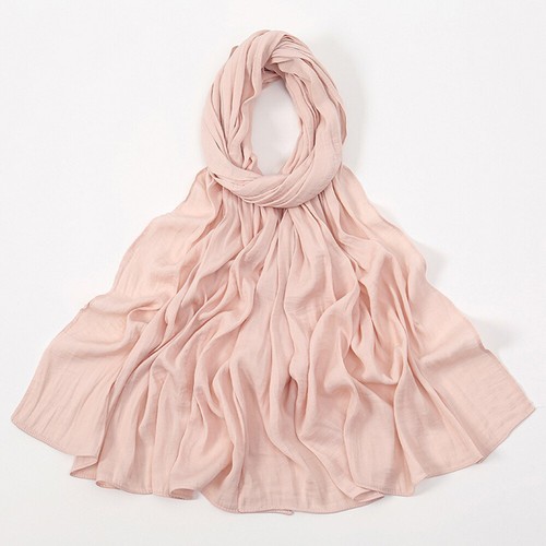 Sciarpa hijab velluto premium donna tinta unita autunno inverno sciarpe lunghe turbante - Foto 20 di 30