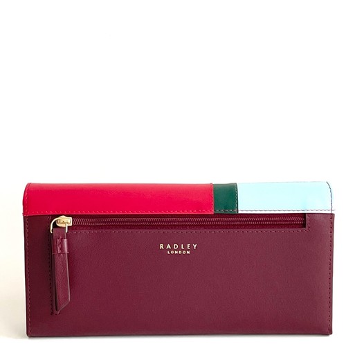 RADLEY Gift Boxed Window Shopping Dk Red Leather Picture Purse & Dust Bag BNWT - Picture 4 of 8