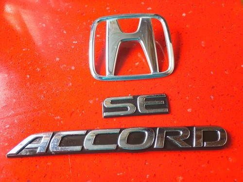 🍙🔰90 91 92 93 HONDA ACCORD SE REAR LID EMBLEM LOGO BADGE SYMBOL OEM SET TRUNK - Picture 2 of 6