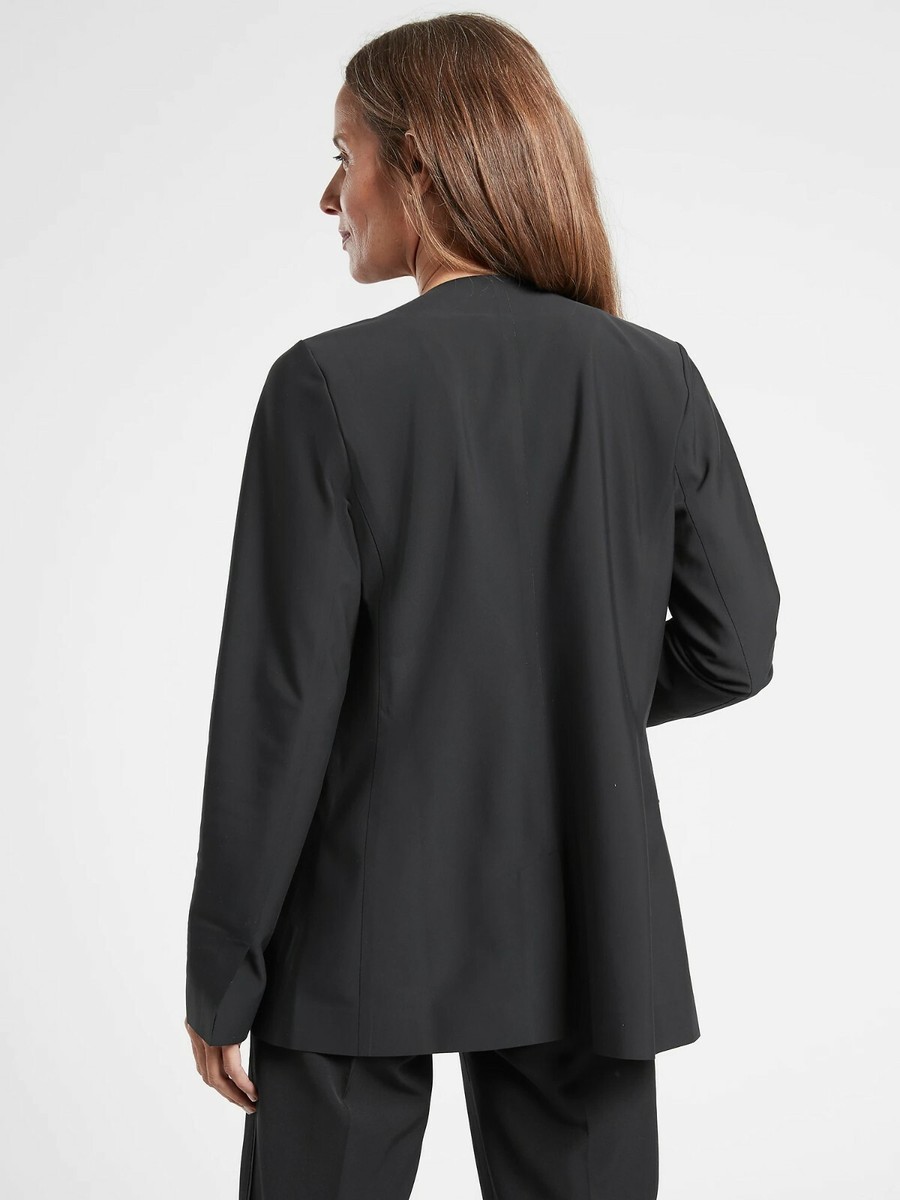 NWT Athleta Avenue Blazer Jacket, Black SIZE 18 #982816 O1016 | eBay