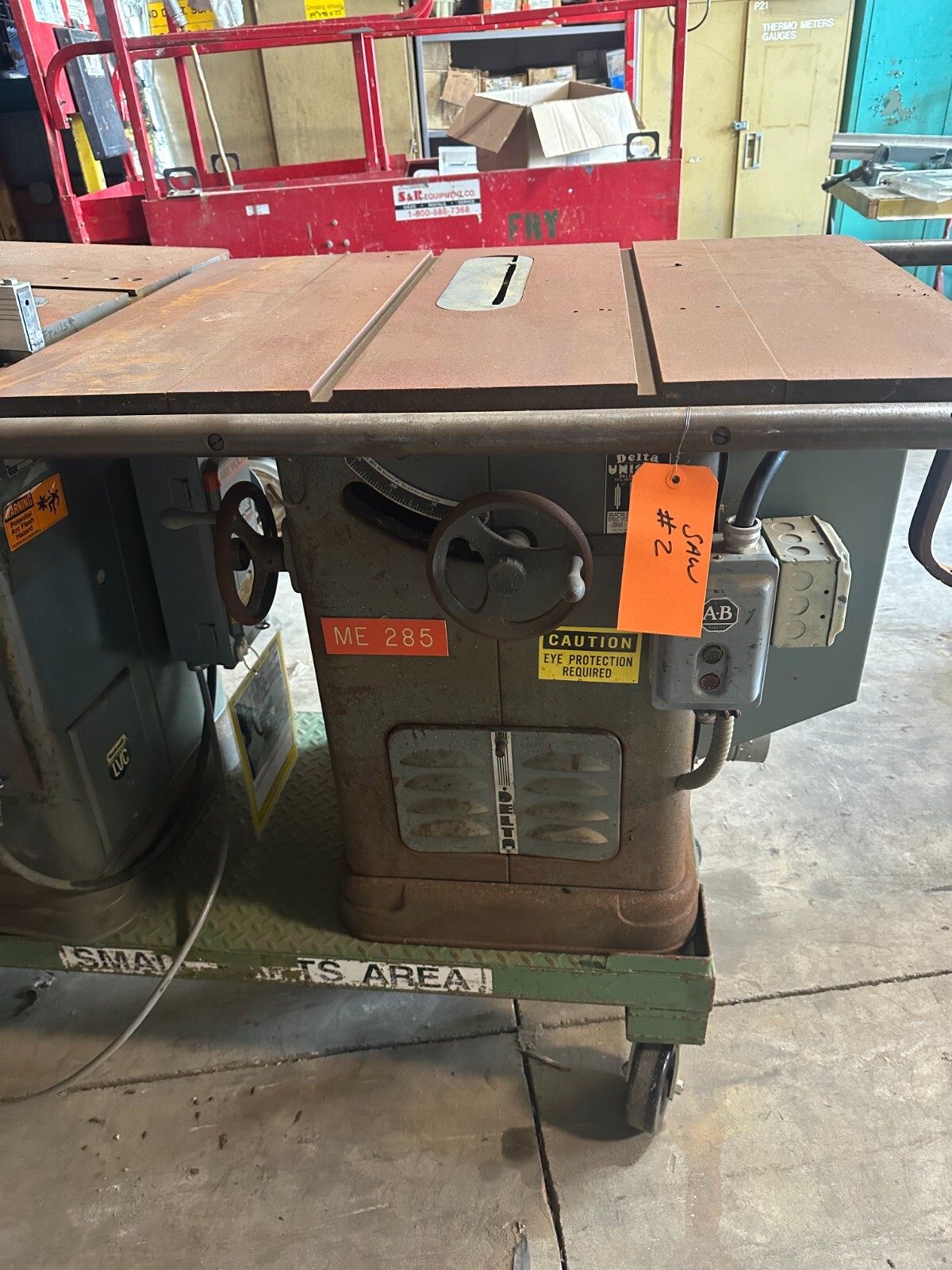Delta Unisaw Table Saw , 11/2hp, SN407118, 220/440v, 3PHASE eBay