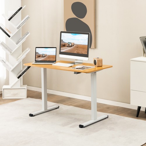 Electric Standing Desk Adjustable Stand up Computer Desk Anti-collision Natural - Picture 5 of 10