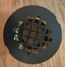Westbrass D206B-12 2" No-Caulk Brass Compression Shower Drain with 4-1/4" Cover