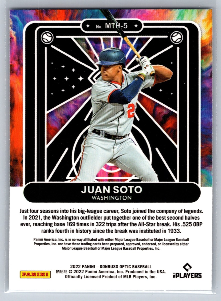 2022 Donruss Optic #MTH-5 Juan Soto Mythical | eBay