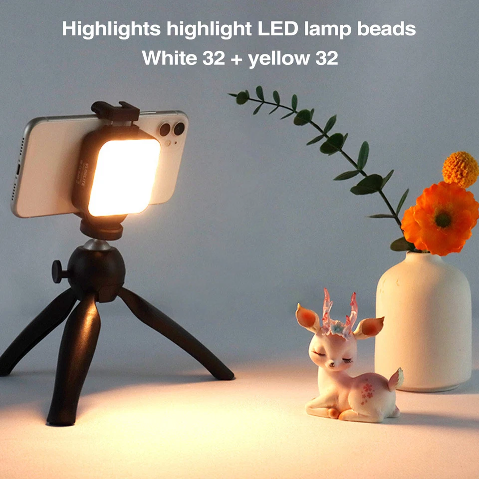 LED Video Light Power Panel Light Back Clip For Mobile Phone - Image 3 of 4