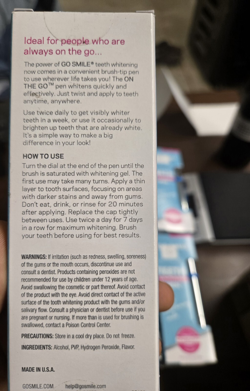 8 Pack GO SMILE On The Go Teeth Whitening Pen 0.04 oz