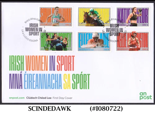 IRELAND - 2022 IRISH WOMEN IN SPORT - 6V - FDC