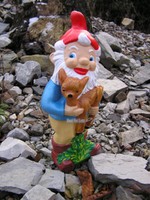 Gartenzwerg Zwerg Gartenfigur Garten Figur Statue Skulptur Reh Kids Deko Zipfel