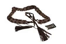  INC womens Waist Belt  Dark brown Suede Tie Medium / Large🔴 Designer