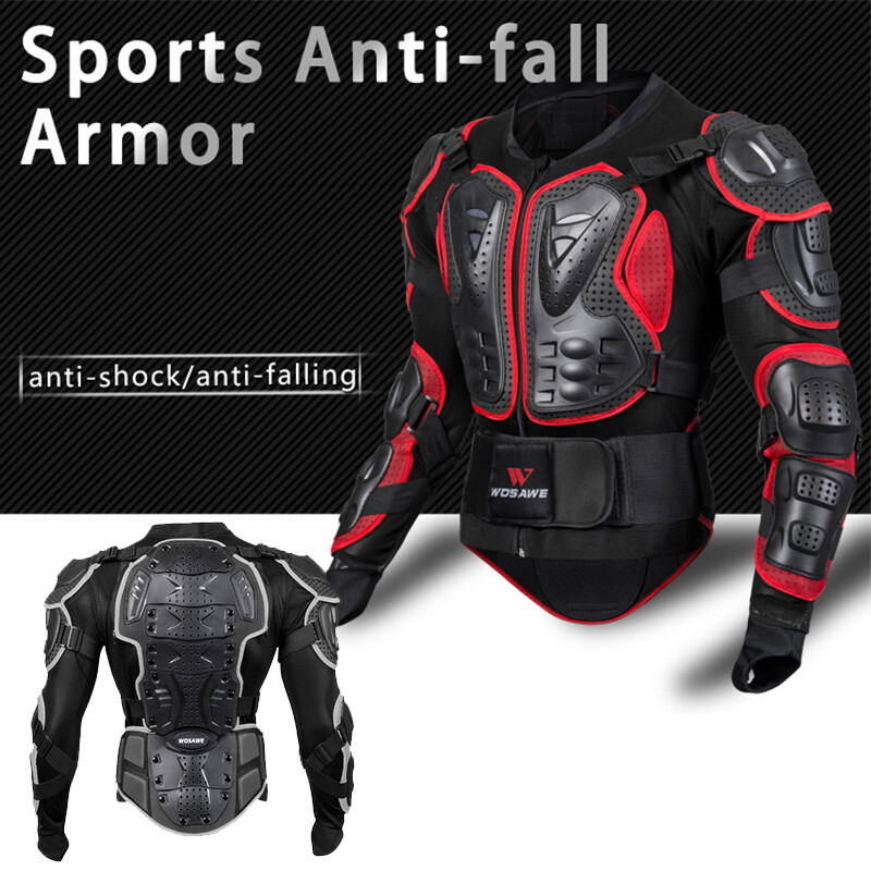 Set Protezioni Motociclista WOSAWE - Gomitiere, Ginocchiere E Spalline CE - Rimovibili E Traspiranti Per Moto E Sport - Foto 5