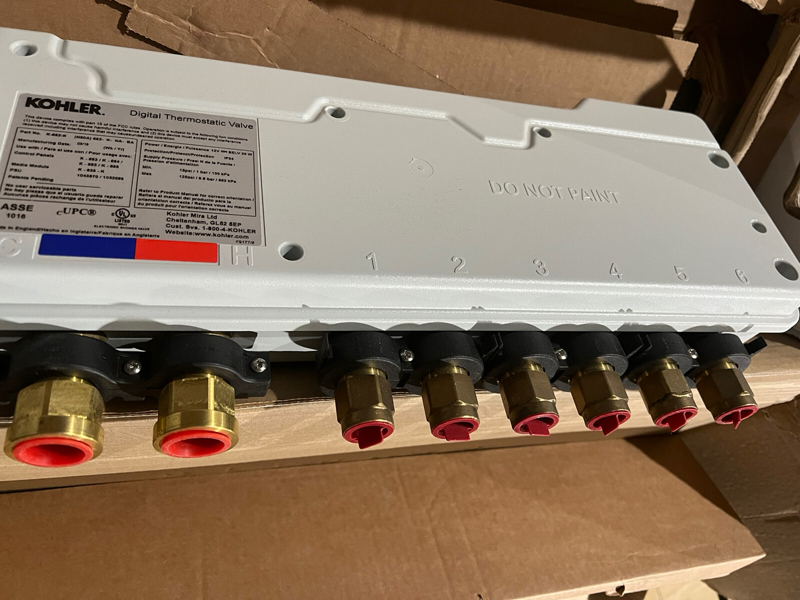 KOHLER K682KNA DTV SIXPORT THERMOSTATIC VALVE 650531389442 eBay