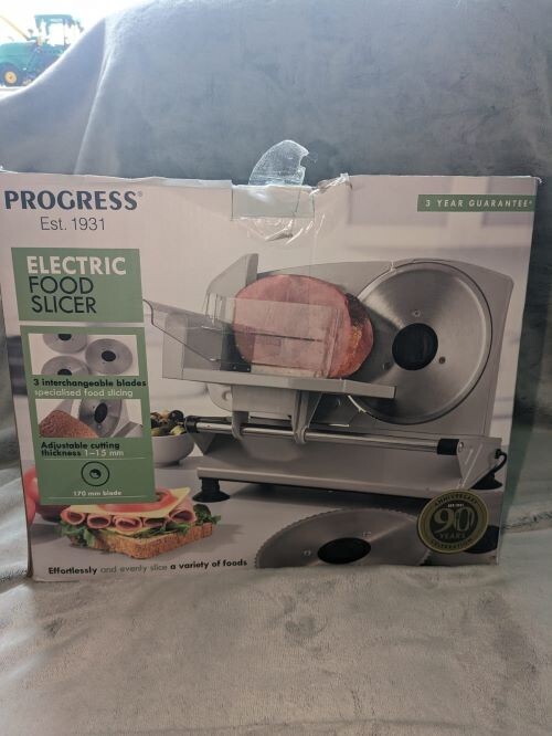Progress Electric Food Slicer Machine Bread Meat Cheese Slicer