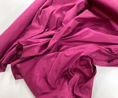 Pflaume Rosa Seide Dupion Stoff Magenta Luxus Noppen Schneiderei Material