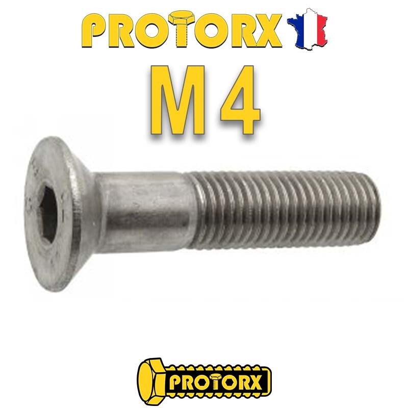 Vis Tête Fraisée M4 à M8 – Longueur 30 à 60 Mm – Lot De 5 à 50 Pièces – Inox A2, Chine