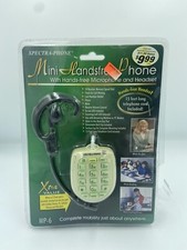Spectra-Phone MP-6 Mini Handsfree Phone w/ Microphone  Headset vtg 2000  