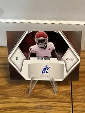 Avery Young 2023 Sage Low Series Silver Auto RC #A-AY Rutgers University