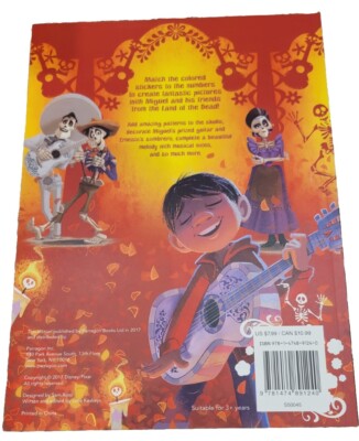 Disney Pixar Coco Mosaic Sticker by Numbers: With over 1000